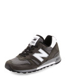 1300 Heritage Men's Suede/Mesh Sneaker, Black/Gray