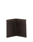 Leather Card Holder Wallet, Brown