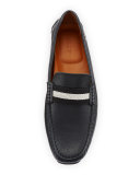 Pearce Leather Driver w/Trainspotting Strap, Black