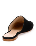 Camoscio Suede Slide, Black