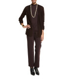 Organic Linen Knit Shaped Cardigan