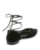 Gilligan Lace-Up d'Orsay Flat, Black