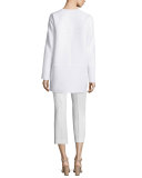 Maureen Ribbed Topper Jacket, White
