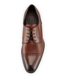 Cap-Toe Derby Shoe, Brown