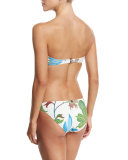 Wisteria Floral-Print Bandeau Swim Top
