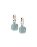 Nudo Blue Topaz Diamond Drop Earrings