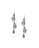 Crystal Dangling Origami Earrings