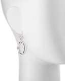 Silver Glamazon Short Oval Link Earrings