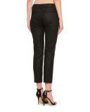 Kim Skinny Cropped Pants, Dark Gray