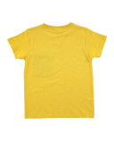 Renton Smiley Jersey Tee, Yellow, Size 4-12