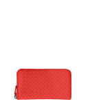 Continental Zip-Around Wallet, Red