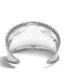 Classic Chain Hammered Small Cuff Bracelet