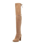 Stuart Weitzman Highland麂皮过膝靴