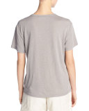 Distressed Tencel®/Linen Crewneck Tee