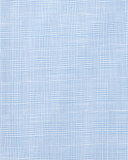 Glen Plaid Chambray Dress Shirt, Sky Blue