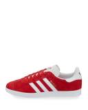 Men's Gazelle Original Suede Sneaker, Red/White