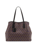 Marlborough Iphis-Print Tote Bag, Purple/Multi