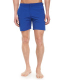 Bulldog Mid-Length Swim Trunks, Cobalt