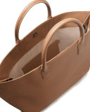 Ai Medium Braided Top-Handle Bag, Camel