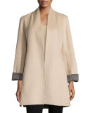 Double-Face Woven Cashmere Topper Jacket