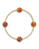 12mm Mustique 18K Amber Station Bracelet