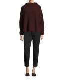 Boiled Cashmere Funnel-Neck Sweater