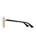 So Real Brow Bar Metal Sunglasses