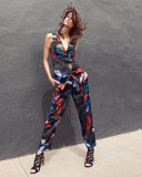 Double-Breasted Printed Envers Vest