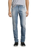 Tepphar 0857F Distressed Skinny Jeans, Light Blue