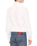 Solid Long-Sleeve Shirt, White