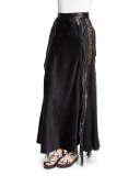 High-Waist Embellished Maxi Skirt, Pitch