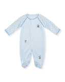 Sweater Weather Reversible Baby Bib, Blue