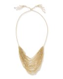 Anastasia Golden Multi-Row Chain Necklace