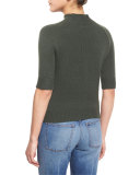 Jodi B Cashmere Mock-Neck Sweater