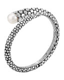Dot Pearl & Diamond Kick Cuff, Size M