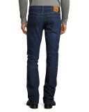 Slim-Fit Denim Jeans, Worn Blue