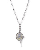 Pavé Diamond Cross Pendant Necklace, 42"