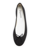 Cendrillon Crystal Ballerina Flat, Black Diamond