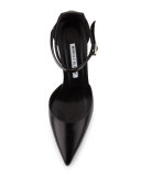 Perta Ankle-Wrap D'Orsay 90mm Pump, Black