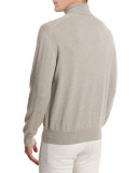 Dolcevita Whitehall Cashmere Turtleneck Sweater, Pumice Stone Melange