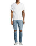 Rude Boy Neu Destroyed Denim Jeans, Light Blue