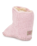 Infant Purl Bootie, Ivory 