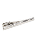 Faceted Diamond-Pattern Tie Bar 