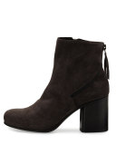 Cassia Suede Chunky-Heel Bootie, Lavanga