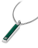 Exotic Stone Malachite Dog Tag