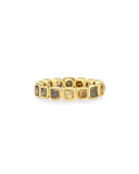 18k Fancy-Cut Square Diamond Band Ring