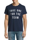 For the Team Graphic T-Shirt, Navy