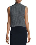 Sleeveless Mock-Neck Tabard