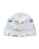 Jurassic Journey Reversible Bib, White/Navy