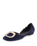 Ballerine Chips d'Orsay Flat, Navy